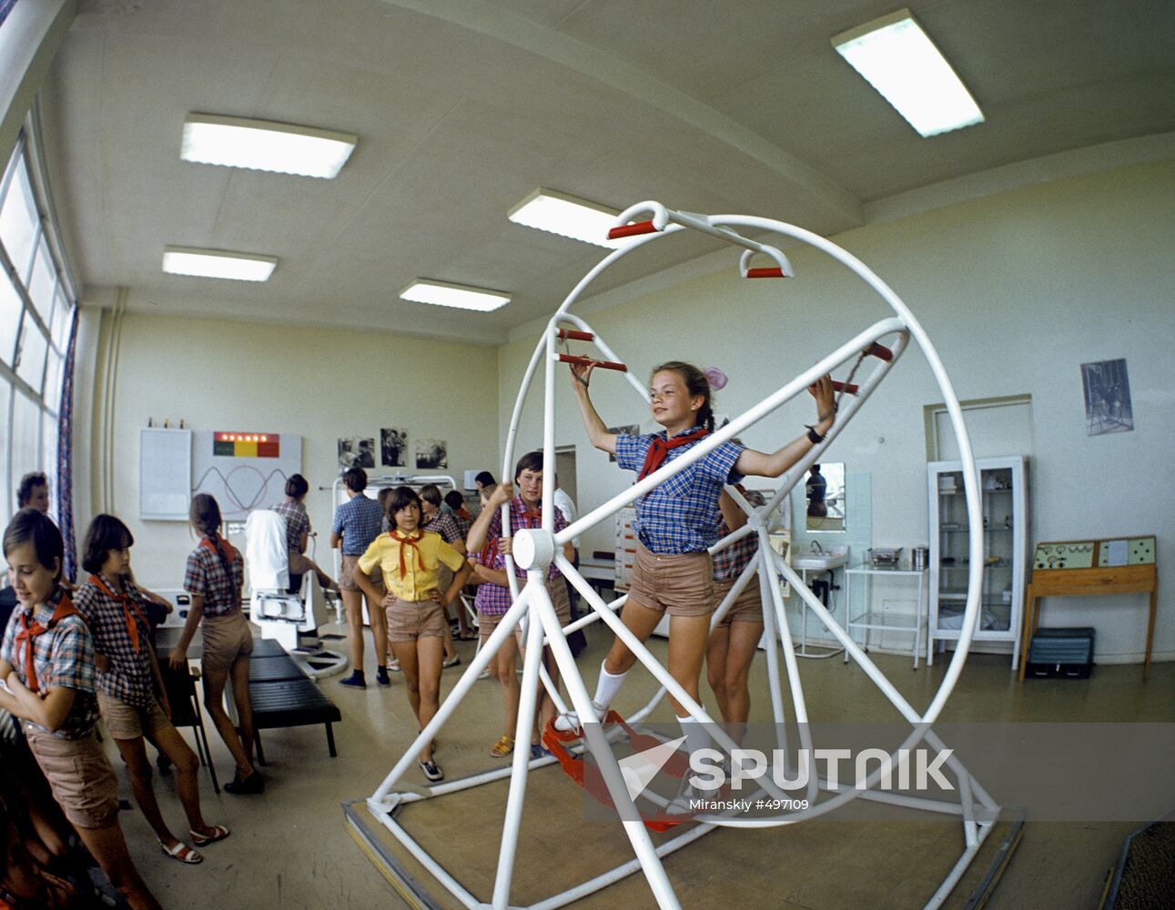 Schoolchildren at Orlyonok Children's Camp