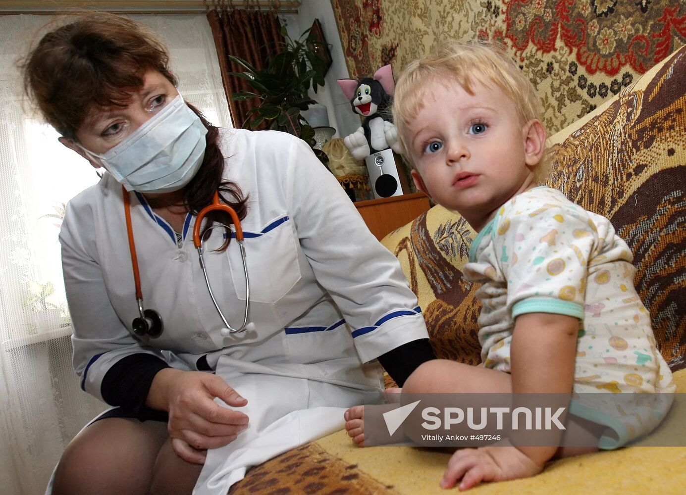 Chidren treated for flu and viral infections