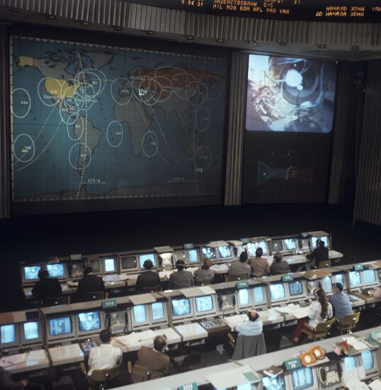 In Soviet Mission Control Center