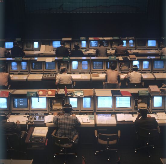 In Soviet Mission Control Center