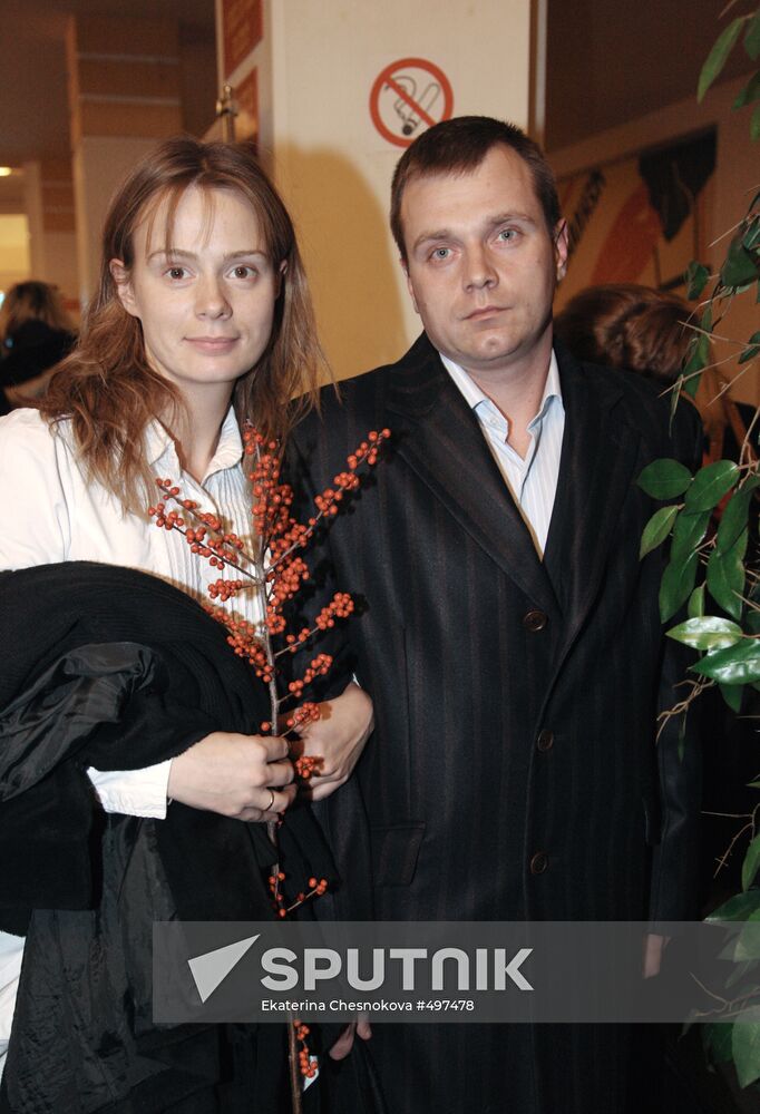Actress Alla Yuganova with friend