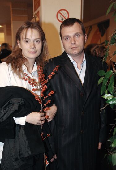 Actress Alla Yuganova with friend