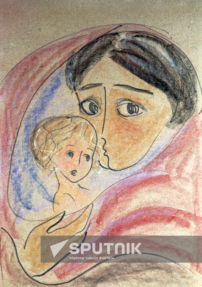 Painting "Mothers of the World for Peace"