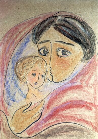 Painting "Mothers of the World for Peace"