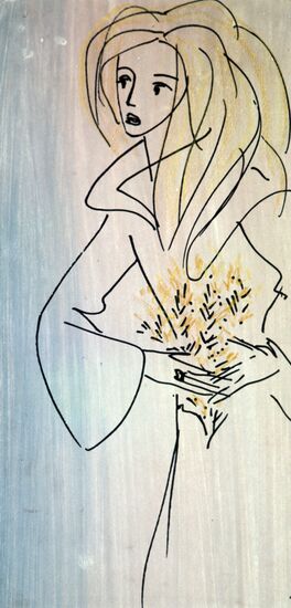 Painting "Margarita Meets Master First Time"