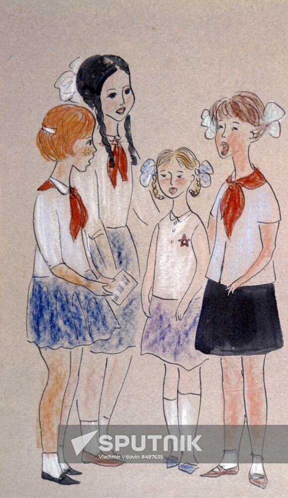 Painting "Girls Singing"