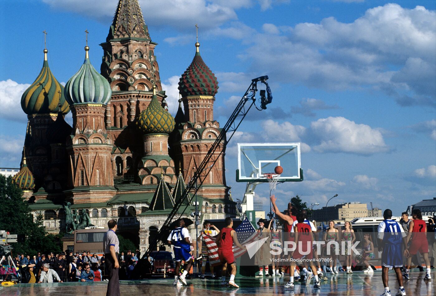 Basketball. NBA veterans vs. USSR national team