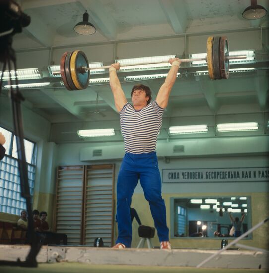 Weight lifter David Rigert