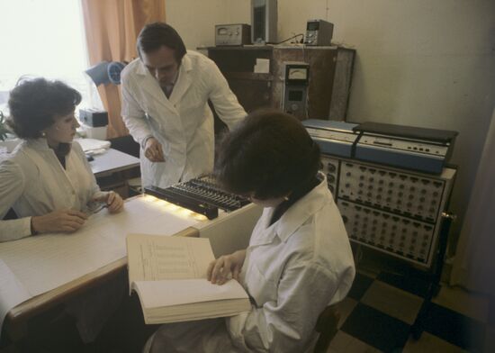 Alexander Konovalov with his students
