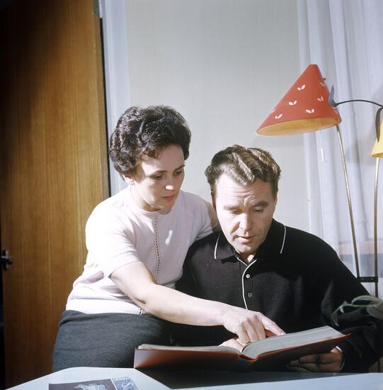 Vladimir Shatalov with wife Muza Andreyevna