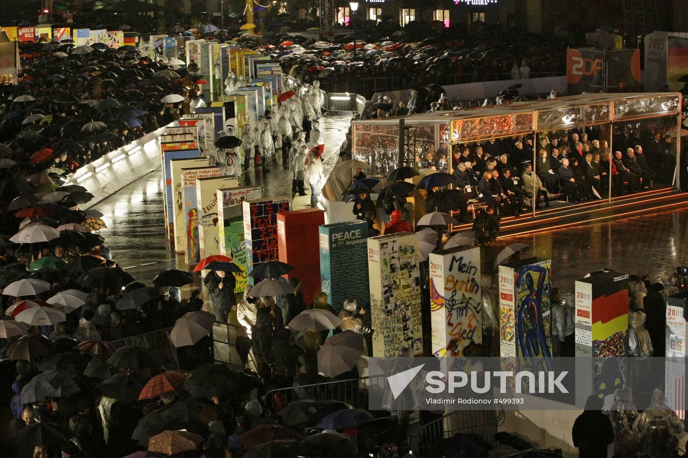 20th anniversary of fall of Berlin Wall