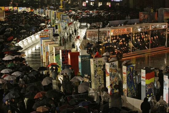 20th anniversary of fall of Berlin Wall