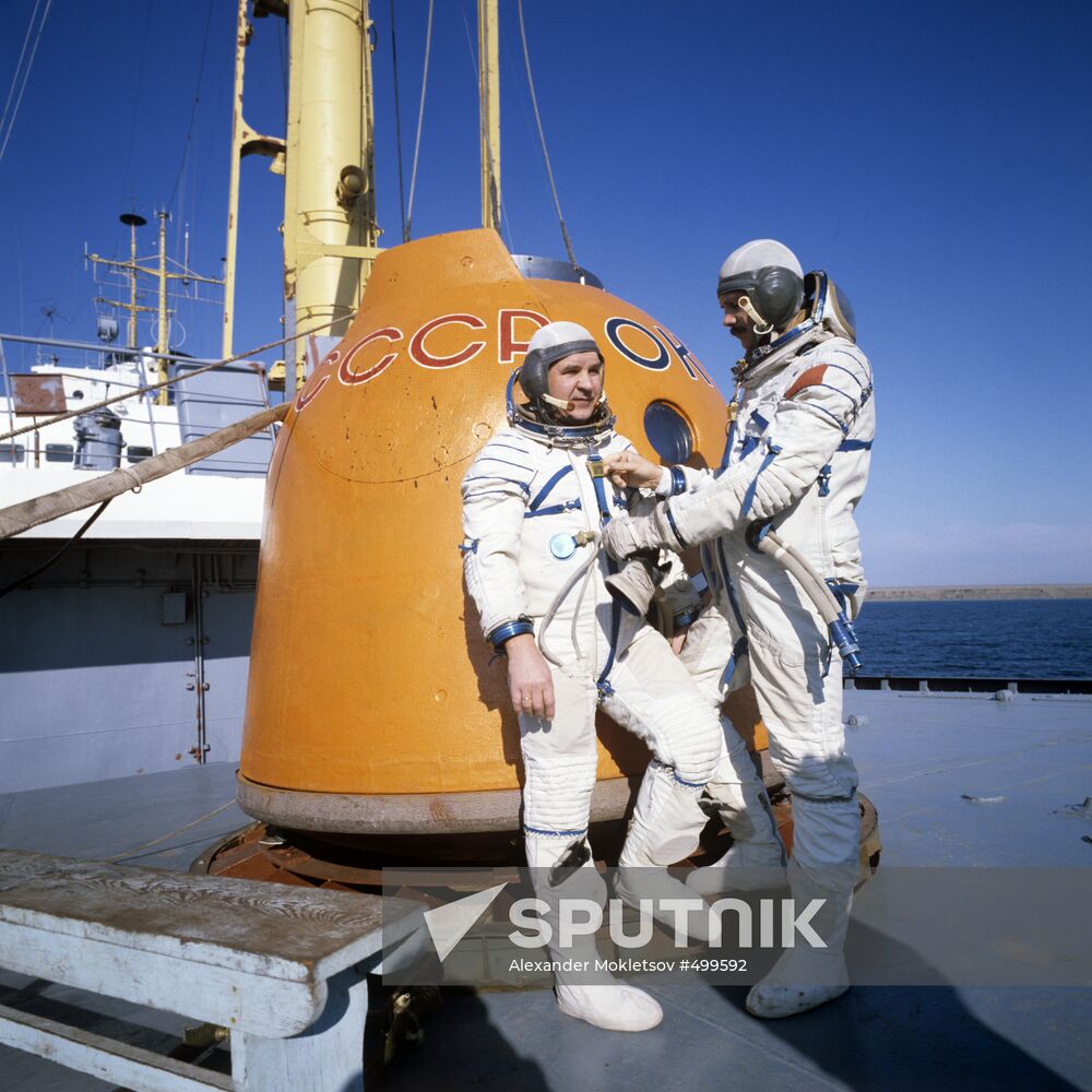 Valery Kubasov and Bertalan Farkas