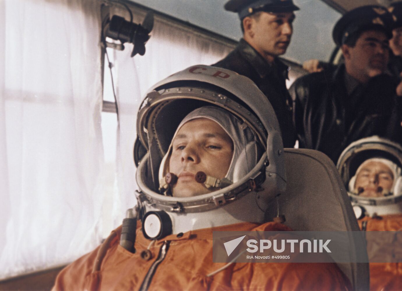 Yuri Gagarin and German Titov