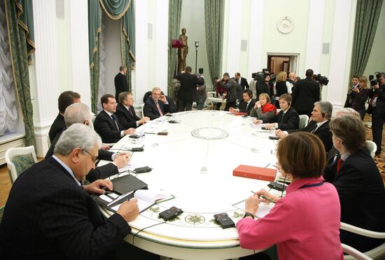 Dmitry Medvedev meets with Werner Faymann