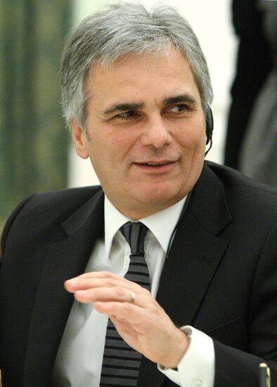 Dmitry Medvedev meets with Werner Faymann