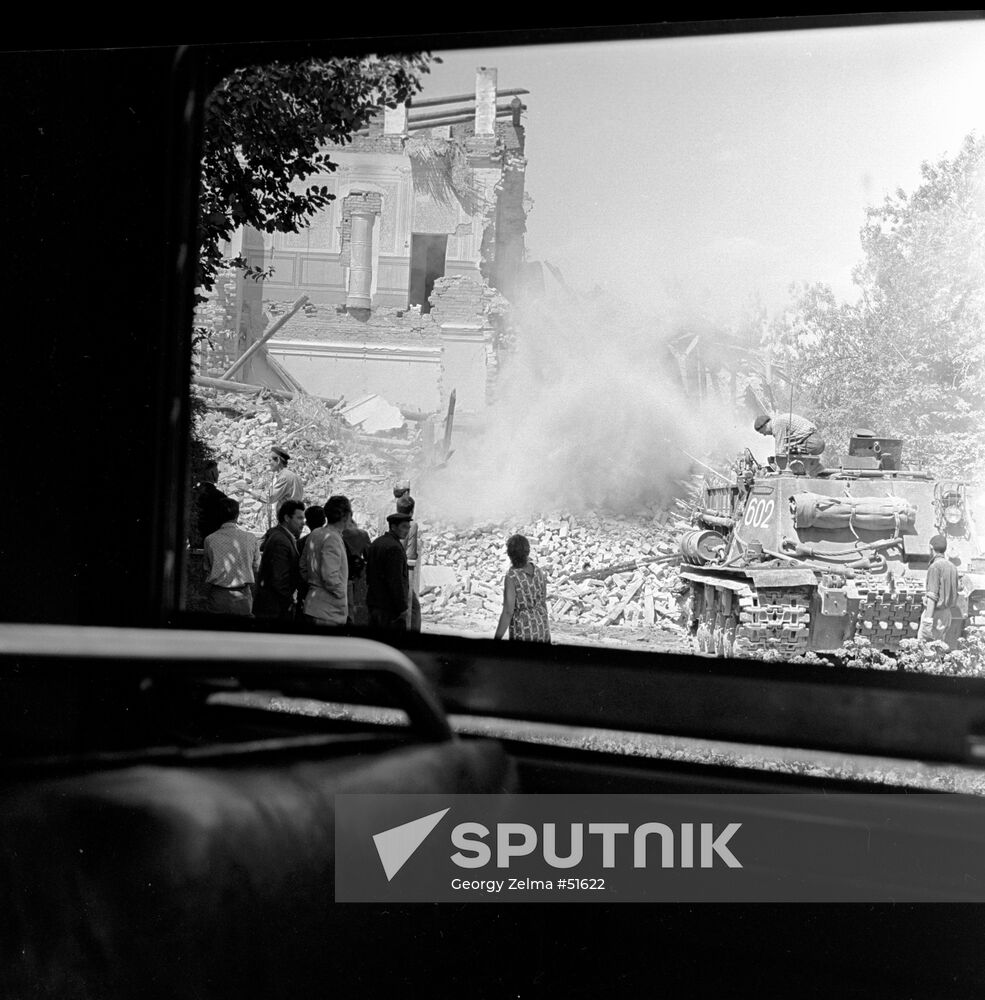 EARTHQUAKE TANK RUINS