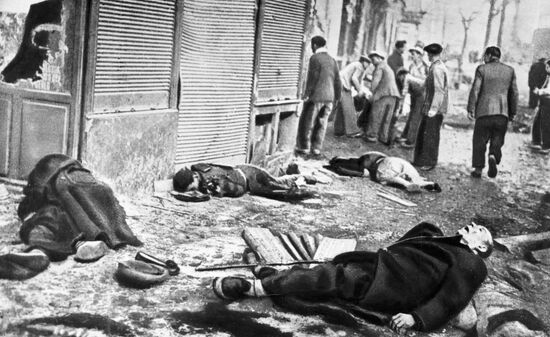 VICTIMS BOMBARDMENT MADRID