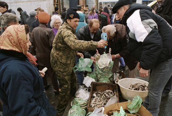 MAGADAN RESIDENTS FISH MARKET