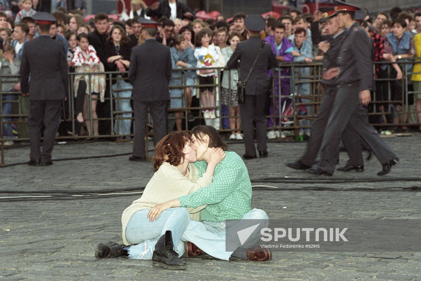 Kiss couple Red Square