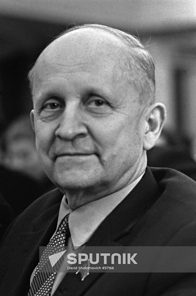 Deputy of the Supreme Soviet of the USSR, aircraft designer Pavel Sukhoi 