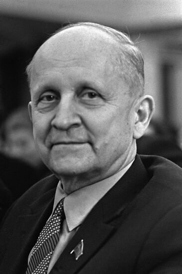 Deputy of the Supreme Soviet of the USSR, aircraft designer Pavel Sukhoi 