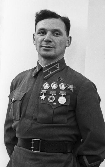 The USSR test pilot Kokkinaki 