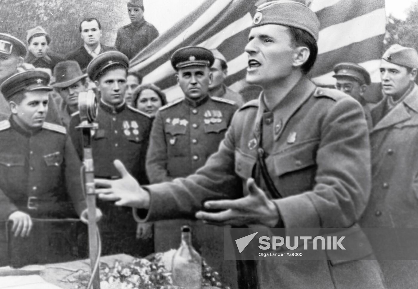 BELGRADE LIBERATION PUBLIC RALLY WWII