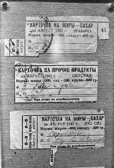 FOOD CARDS