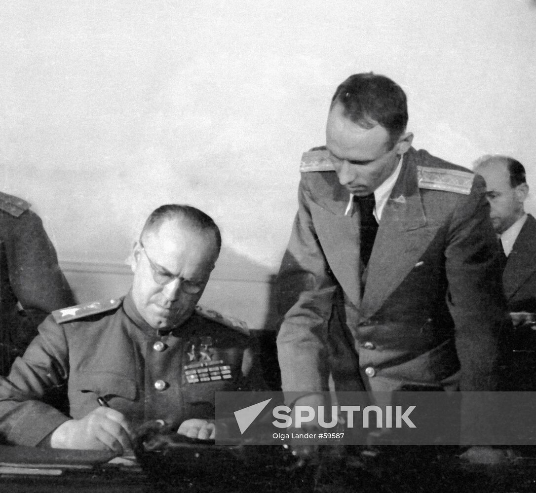 ZHUKOV ACT CAPITULATION OF GERMANY