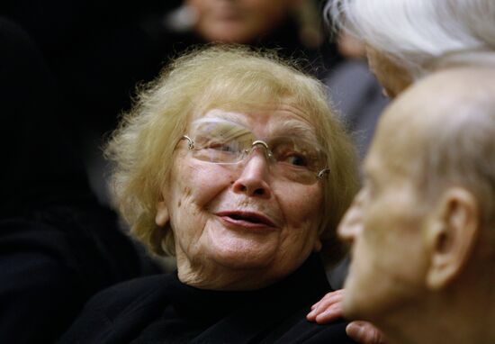 Physicist Vitaly Ginzburg's widow Nina Ginzburg
