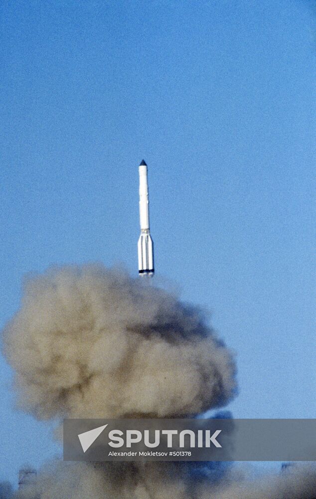 Launch of carrier rocket Proton