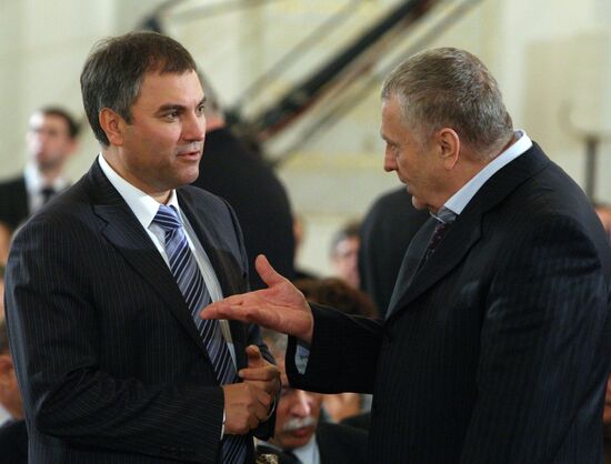 Vladimir Zhirinovsky and Vyacheslav Volodin