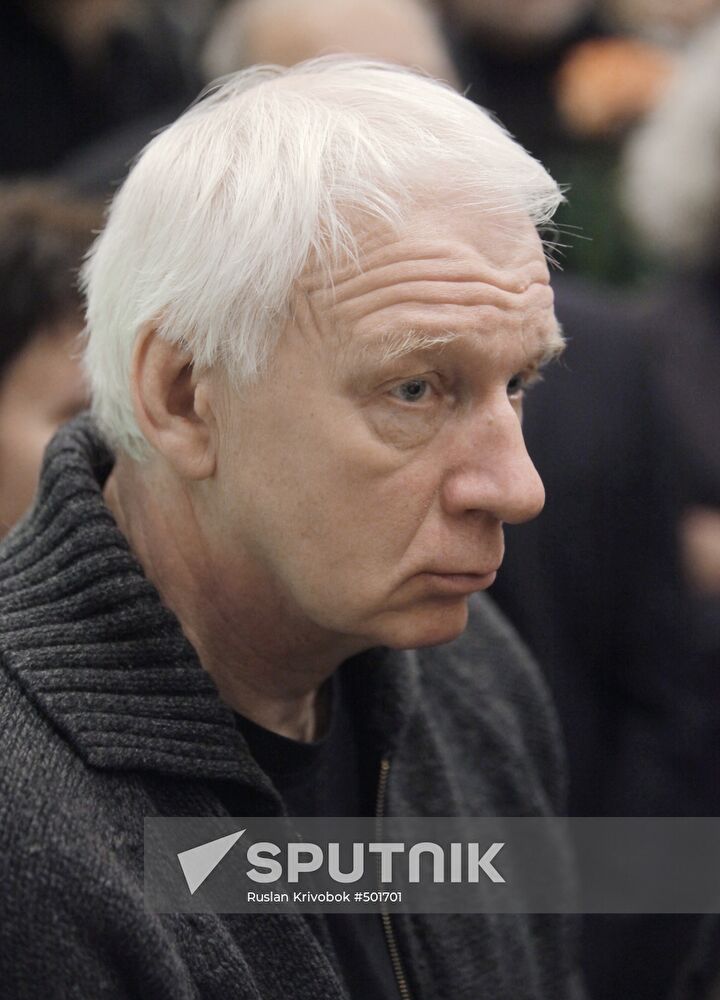 Vladimir Nosik attends funeral service