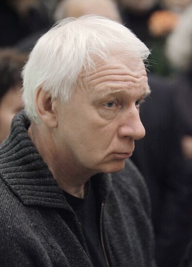 Vladimir Nosik attends funeral service