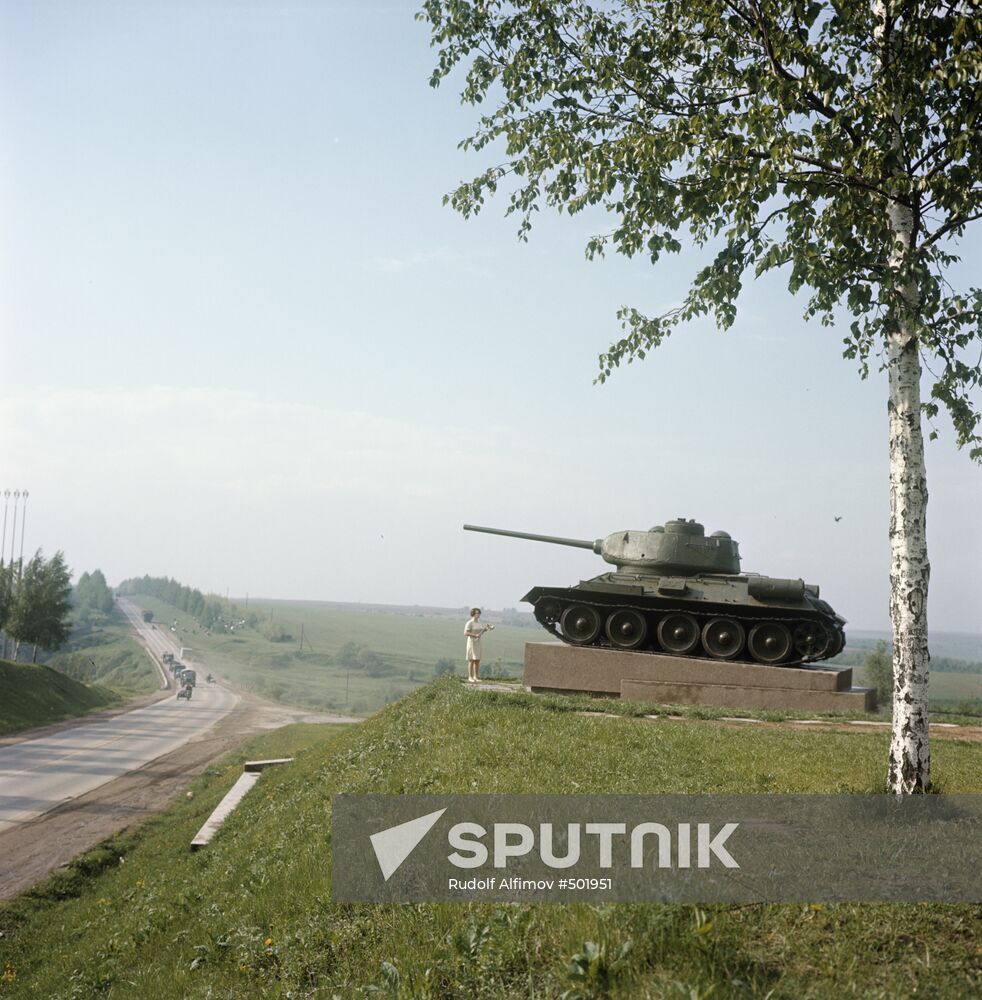 A tank monument