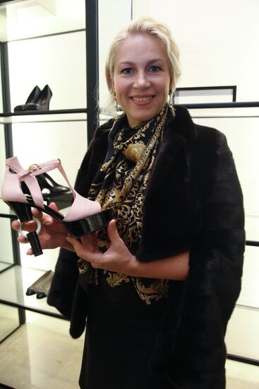 Yekaterina Odintsova attends Chanel boutique opening
