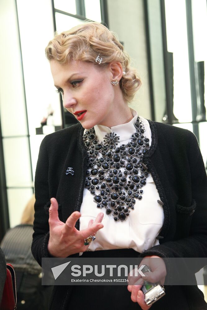 Renata Litvinova attends Chanel boutique opening