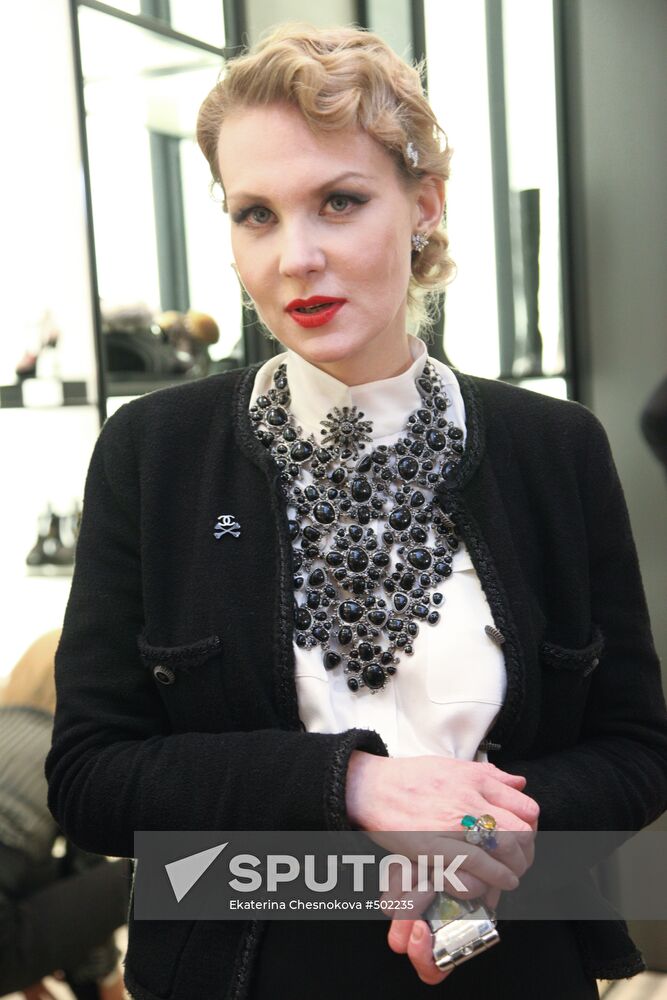 Renata Litvinova attends Chanel boutique opening