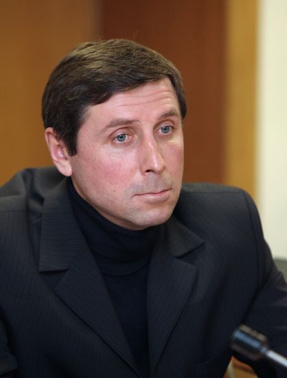 Russian Olympic team candidate's card issue ceremony