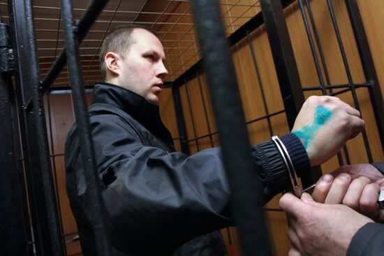 Court hearing on Nikolai Zakharkin's arrest warrant