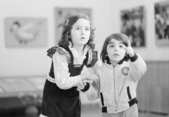 Exhibition of children's paintings