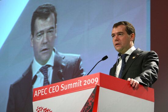 Dmitry Medvedev during APEC summit
