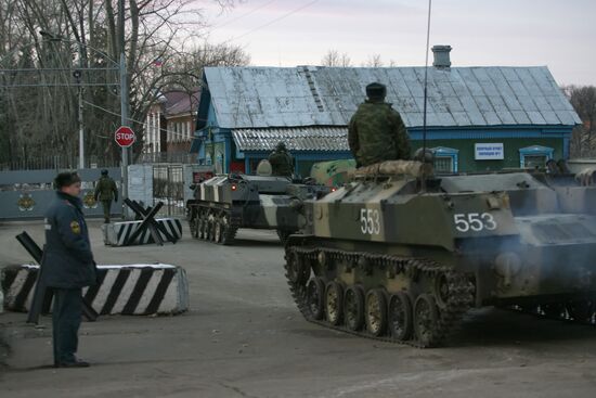 Ulyanovsk's military unit ammo depot blast site