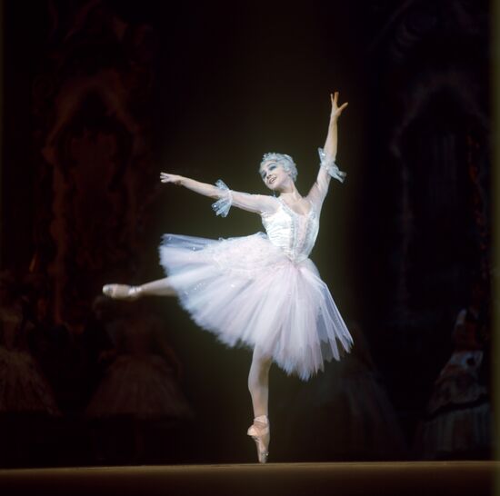 Ballerina Yekaterina Maksimova performing on stage
