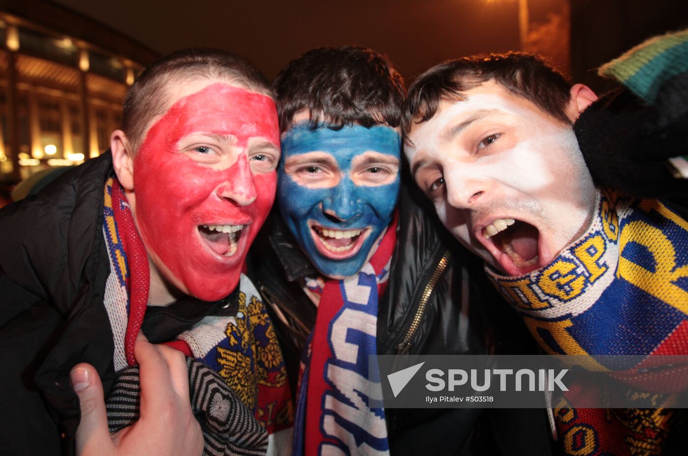 Russian football fans