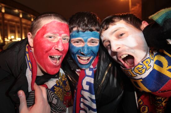 Russian football fans