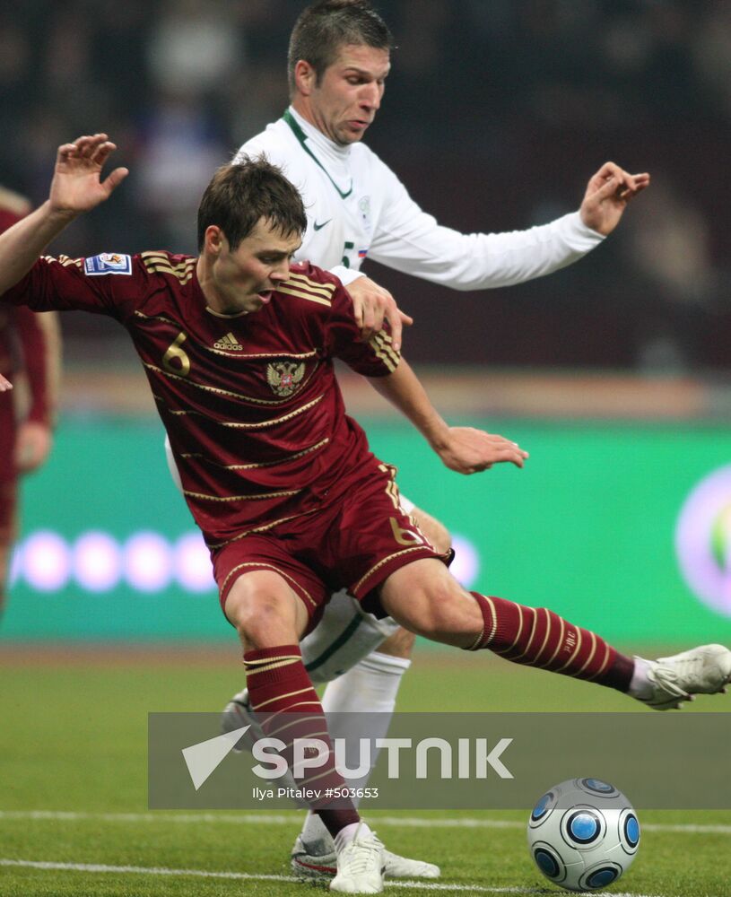 Russia vs. Slovenia 2010 World Cup qualifier playoff