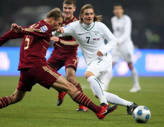 Russia vs. Slovenia 2010 World Cup qualifier playoff