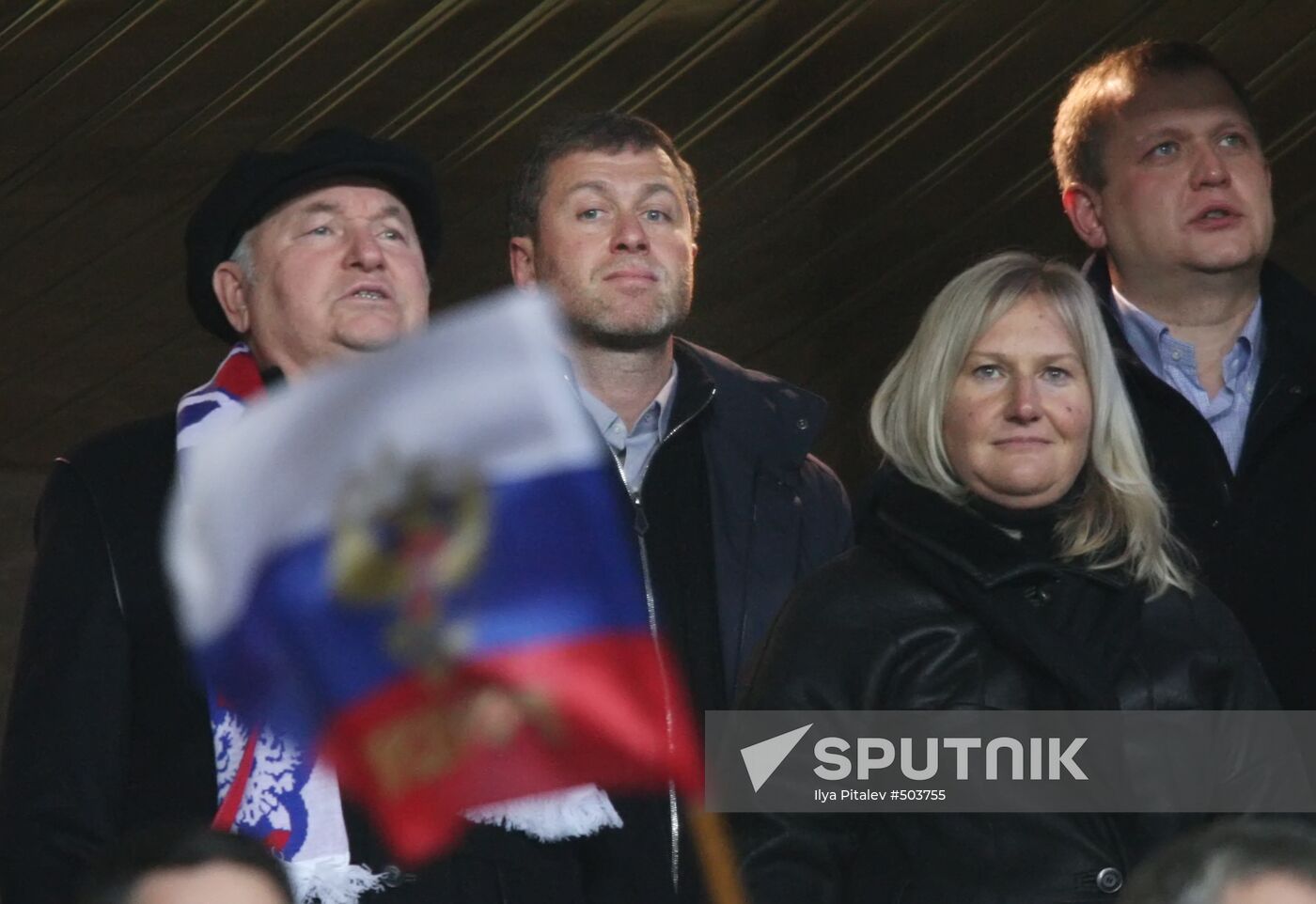 Yury Luzhkov, Roman Abramovich and Yelena Baturina